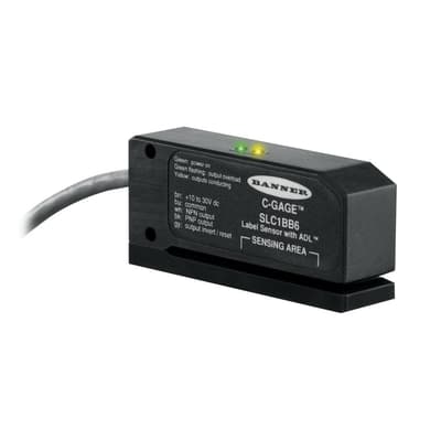 Banner Engineering Label Detection Sensor, SLC1 Series